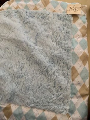 Maison Chic Baby мальчика безопасности одеяло милый атлас @ искусственного меха 14 x 14 квадратный новый - Изображение 1 из 3