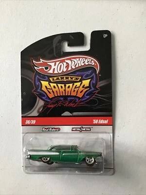 Hot Wheels Larry's Garage '58 Edsel 38/39 Green Real Riders - Image 1 of 4