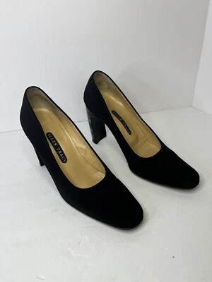 Zapatos Ellen Tracy para mujer Vero Cuoio punta cuadrada talla 7,5 negros gruesos tacones en bloque Foto 1 de 4
