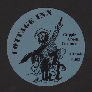 Vintage Cottage Inn Cripple Creek, Colorado Papier Aufkleber/Aufkleber - Bild 1 von 2