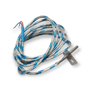 SONDA SENSORE FUMI SERIE J Ø 4 L 40 MM FLANGIA 20X20 MM CAVO 125 CM STUFA PELLET - Picture 1 of 1