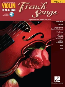 French Songs Violin Play Along Vol.44 Book / Audio Access NEW! - Picture 1 of 1