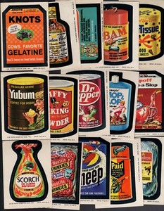 1974 Topps Wacky Packs Series 8 Complete Set 30/30 VG Packages KENTUCKY KONG FU