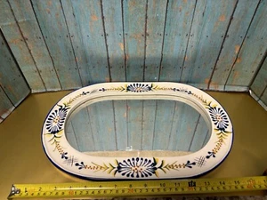 Small Talavera Mirror Wall Decor Vanity, Mexican Pottery Folk Art Hanging - Picture 1 of 3