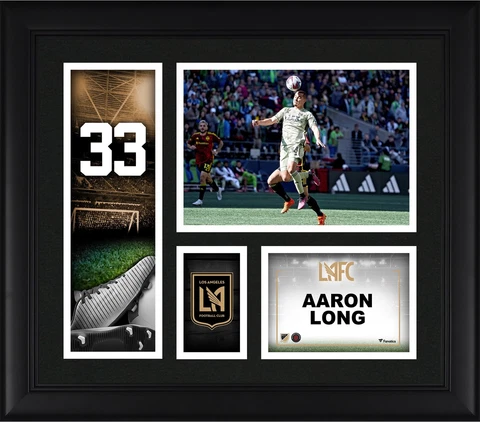 Aaron Long LAFC Framed 15" x 17" Player Core Collage Cover