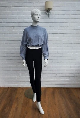 Woman Black Plain Jodhpur  Leggings size S - Image 1 of 4