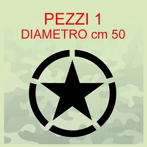 Adhesivo Estrella para Jeep CJ CJ3 CJ5 CJ7 CJ8 US Army 50x50 Militar 4X4 - Imagen 1 de 1