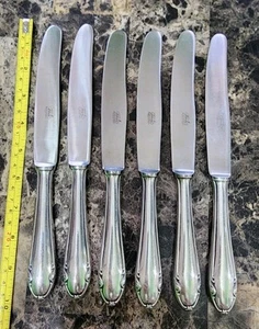 KONVOLUT 6 VINTAGE DEUTSCHE SIBEFA VERSILBERTE GRIFFE MODERNE HOHLPLATZMESSER - Bild 1 von 7