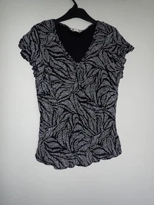 Women's Bonmarche Black Lined Top | Size 20 - Picture 1 of 3