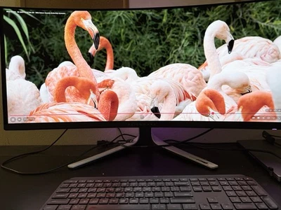 Alienware AW3423DW 34" 175Hz 21:9 Quantum Dot OLED Monitor - White - Image 1 of 3