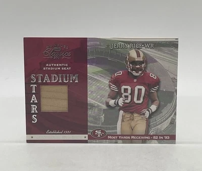 Donruss Classics Stadium Stars 2001 #SS-23 Jerry Rice Salón de la fama San Francisco 49ers Foto 1 de 4