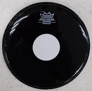 Remo ES-0308-CS - 8" Ebony Drum Head with White Dot - Picture 1 of 1