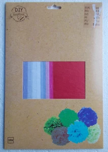 Seidenpapier 10 Bögen 50 x 60cm farbig sortiert Basteln Lila Rosa Rot - Bild 1 von 1