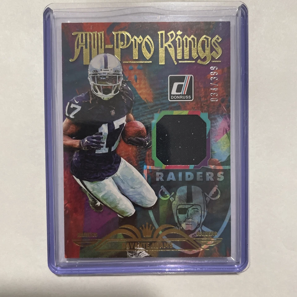 Davante Adams All Pro Kings Patch 34/399 SSP 2023 Donruss Football - Image 1 of 2