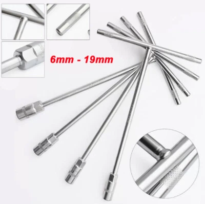 6mm - 19mm Hexagon Socket Chrome Vanadium T Handle Wrench Spanner Tool for Car - Image 1 of 4