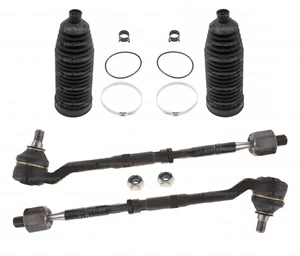 Tie Rod Assembly Set L+R Rods Ends + Rack Boots Kit for BMW E53 X5 (00-06) - Picture 1 of 1