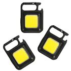3 Pack LED COB Light Rechargeable  Keychain Flashlights, Three Modles1092