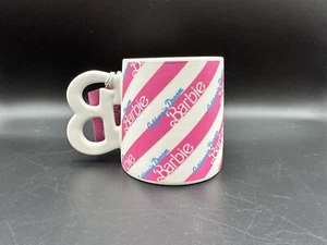 BARBIE California Dreams 21oz Mug Vintage Logo Pink Soft Touch Matte Finish NWT - Picture 1 of 2