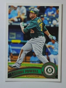 2011 Topps #348 Landon Powell Oakland Athletics - Imagen 1 de 2