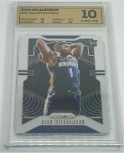 Zion Williamson - 2019-20 Panini Prizm #248 RC / Rookie Card - OCE 10 PRISTINE - Picture 1 of 8