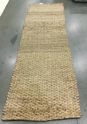 BLUE / NATURAL 2'-6" X 8' Pulled Threads Rug,Reduced Price 117263200 NF452A-28 - Image 1 of 4