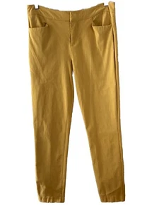 Pantalones cortos ajustados elásticos amarillos mostaza CROSBY para mujer talla 6 j154 - Imagen 1 de 5