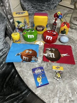 M&M Bundle Tins Keychain Bag Christmas M&ms Mini Job Lot Collectibles - Image 1 of 4