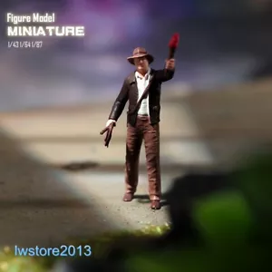 1/87 Indiana Vaquero Escena Accesorios Miniaturas Figuras Modelo para Coches Vehículos Juguetes - Imagen 1 de 6
