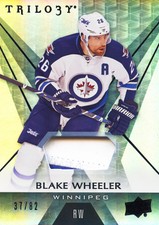 Upper Deck - Trilogy Patches - Blake Wheeler (037/082)