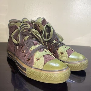 Chuck Taylor All Star Double Tongue Green Brown Size 8 - Picture 1 of 8