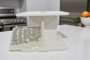 Tupperware Modular Mates Spice Carousel White with Labels (NO Containers) - Picture 1 of 14