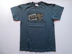 Camiseta Christian Vintage "Te dejó un mensaje...", Azul, Talla Mediana (M), RARA - Imagen 1 de 18