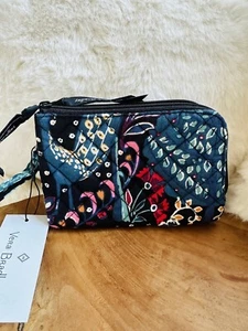 NWT Vera Bradley Women's Cotton Double Zip ID Case Wallet with RFID Protection - Picture 1 of 7