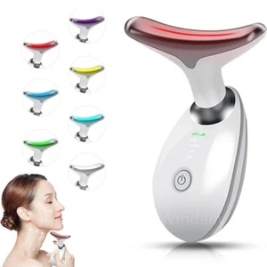 Neck Anti Wrinkle Face Beauty Device Lifting and Tighten Massager Electric LED - Picture 1 of 7