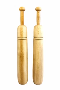 Persian Meels/Indian clubs - 5kg (2.5kg each) Dried Beech,Hand-made in the UK - Picture 1 of 5
