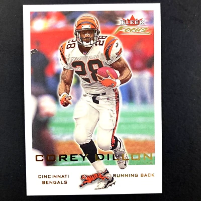Tarjeta Corey Dillon 2000 Fleer Focus #14 NFL Cincinnati Bengals Foto 1 de 2
