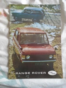 Range Rover brochure c1970 UK market ref 788/A - Picture 1 of 2