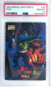 1994 Marvel Masterpieces #102 Hulk PSA 10 GEM MT - POP 10 - Picture 1 of 2