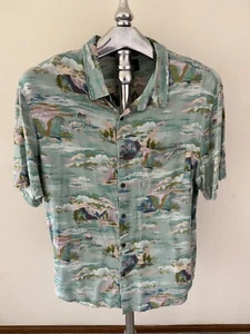 Wrangler Button Up Shirt Mens Size Large 100% Viscose - Picture 1 of 10
