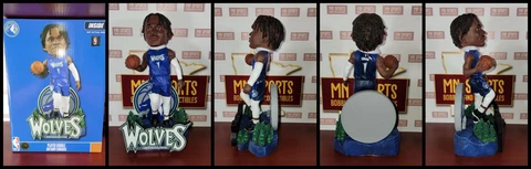 Anthony Edwards Bobblehead Foco Minnesota Timberwolves City Edition Rare Cover