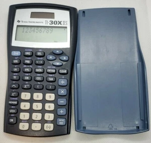 Texas Instruments Scientific Calculator TI-30X IIS Navy Blue Contains Battery - Picture 1 of 4