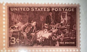 Scott 949- "The Doctor" by Sir Luke Fildes- MNH 3c 1947- unused - Picture 1 of 1