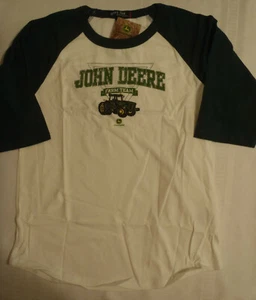 SPORT TEK John Deere Farm Team Licensed Cotton Shirt Top NWT Youth Large - Picture 1 of 1