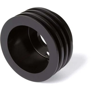 Big Block Chevy Crankshaft Pulley 3V Long Water Pump 396 427 454 LWP BBC BLACK - Picture 1 of 4