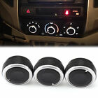 3Pcs Air Conditioner A/C Control Switch Knob Buttons For Ford Focus 2 / 3 C-MAX