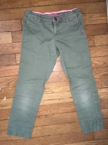 arizona jean company olive green twill skinny pants bottoms 7 girls - Picture 1 of 2