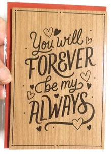 1 Tarjeta Sello Signature Quality You Will Forever Be My Always Love You - Imagen 1 de 6