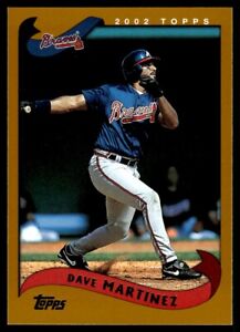 2002 Topps Dave Martinez Baseball Card Atlanta Braves #195