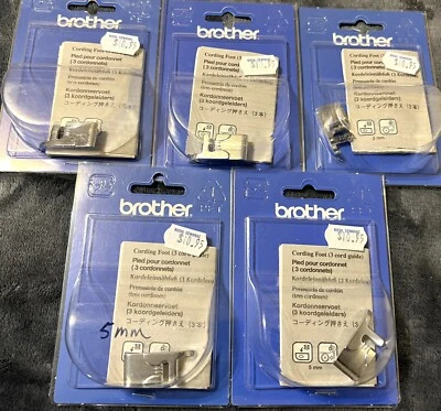 Brother Cording Foot SA148 Brand New 5 Pc Lot abox - Image 1 of 2