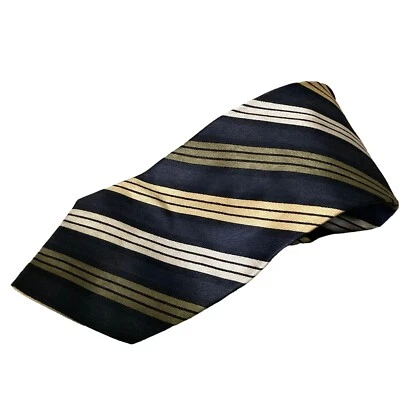 Alexander Julian Colors Mens Tie 100% Silk Multicolored Striped - Image 1 of 4